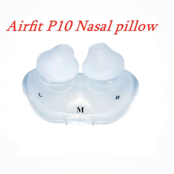 Almohada almohadillas de nariz de sílice originales para almohadas nasales P10 Resmed S9/S10 Ventilador Tamaño de la almohada nasal S/M/L Sleep Apnea