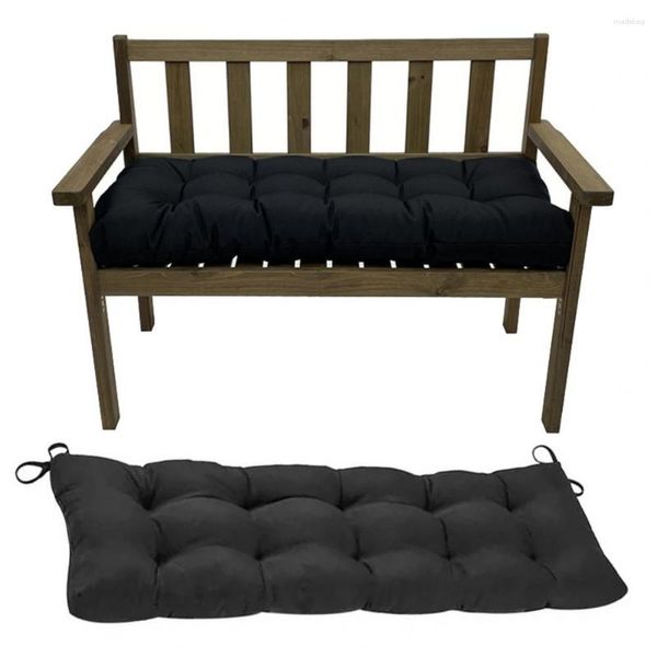 Oreiller banc d'extérieur en coton, haute élasticité, antidérapant, rectangulaire, couleur unie, doux et épais, chaise longue, meubles de Patio de jardin, tapis de siège Pa