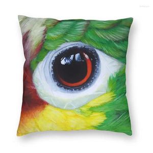 Kussen papegaai veer eye art covers sofa home decor psittacine vogel vierkante worp case 45x45