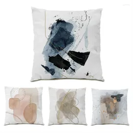 Oreiller Match Home Velvet Ornement pour le salon Résumé Sofa Cover Polyester Linen Covers Decorative E0369