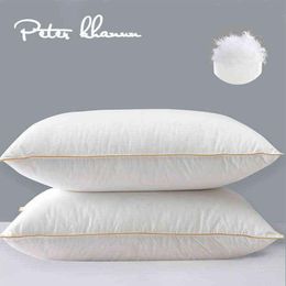 Almohada Peter Khanun 100% Plumón De Ganso Cuello Para Cama Para Dormir Concha 100% Algodón Relleno De 100% Plumón De Ganso 48x74cm T220829270q