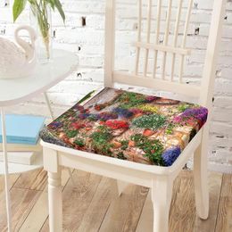Kussen petunia bloemen plantenbakken muurdrukstoel stretch duurzaam uitgerust met onzichtbare ritsstoelen kussen voor keukendecoratie