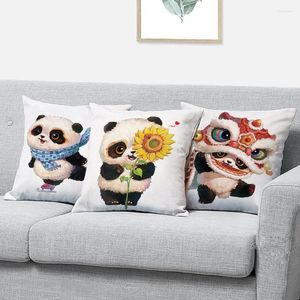 Kussenkussencase mooie panda stoel bank cover decoratieve cadeau slaapkamer huisdecoratie 45 cm