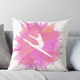 Oreiller rose Explosion gymnastique Silhouette jeter canapé S canapé luxe salon décoratif