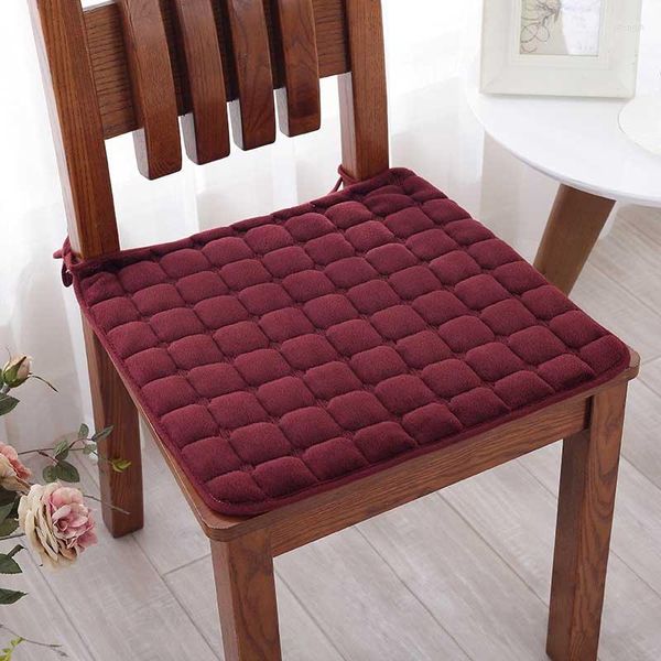 Almohada Sillas de felpa Coussin de franela Decoración para el hogar S Sólido Sentado Calor Oficina Invierno al por mayor