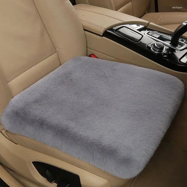 Almohada De Felpa De Imitación De Pelo Para La Preservación Del Calor Asiento De Coche Encriptado De Una Sola Pieza Universal