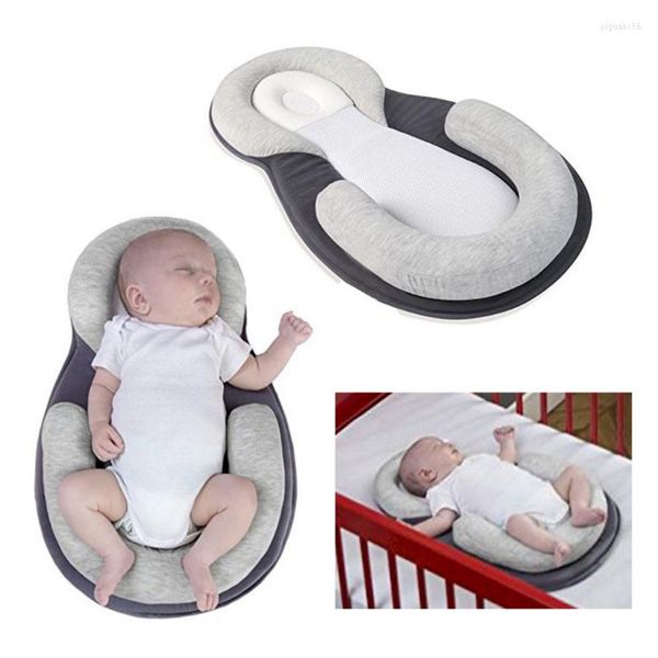 Oreiller Portable bébé berceau pépinière voyage lit pliant sac infantile enfant en bas âge berceau empêcher de cracher du lait réglable sommeil Pro