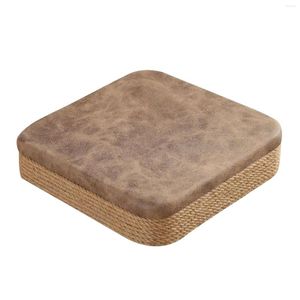 Oreiller Portable siège plat carré tissé à la main sol Pouf tapis pour salon extérieur Yoga pratique décoration