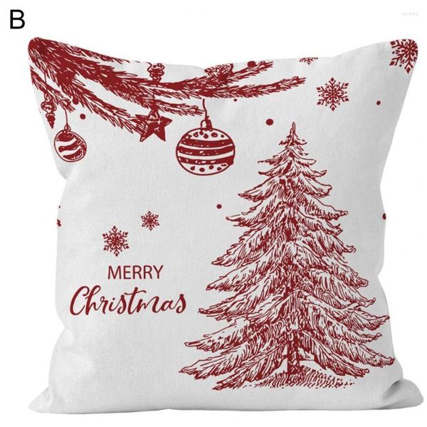 Almohada portátil dormitorio único muñeco de nieve árbol de navidad caja anti-decoloración transpirable para regalos