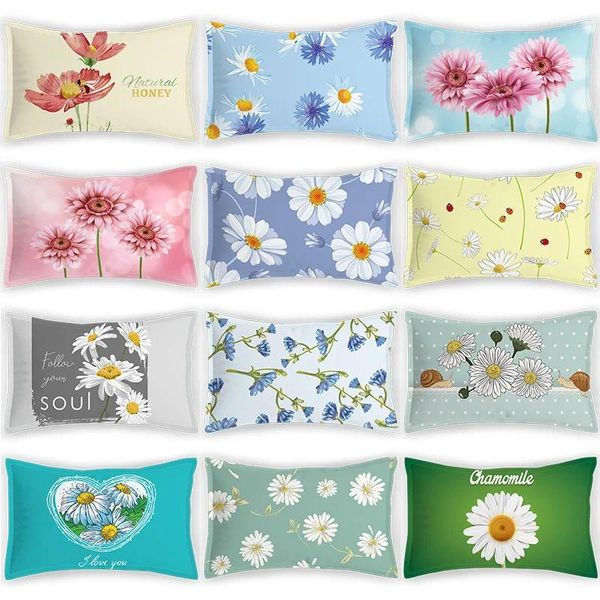 Cubas de almohadas estampadas con almohadas almohadas cubiertas de color sólido