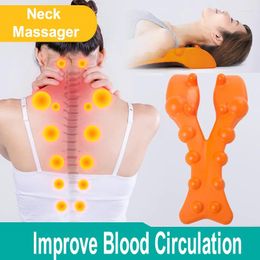 Almohada PurenLatex Japón Diseño Cuello Retractor Ortopédico Gravedad Estiramiento Cervical Vértebra Acupoint Masaje Tracción