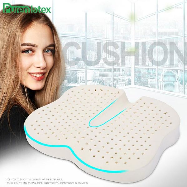 Oreiller PurenLatex Thaïlande Improted Latex Naturel Chaise Hanches Tapis De Siège Orthopédique Coccyx Protect Pad