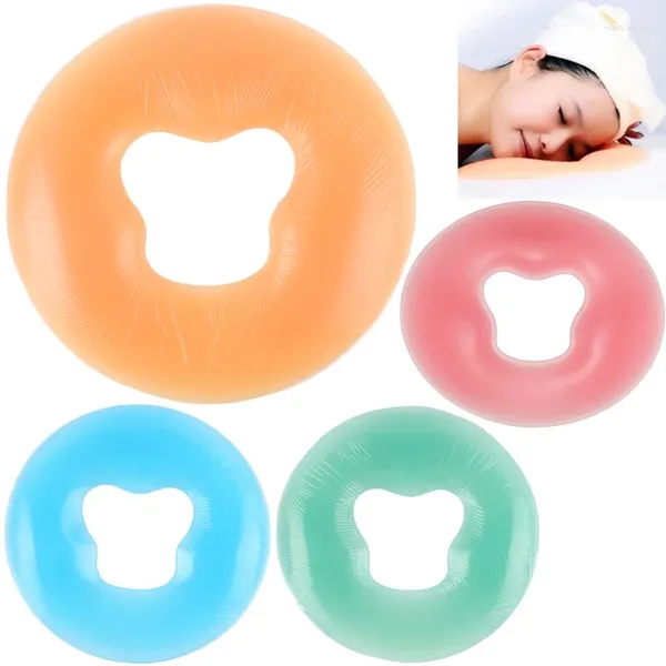 Masaje de spa suave de calidad de almohada cara de silicona relajarse fortalecer los bolsadores de cojín salón de belleza látex tuina almohadilla