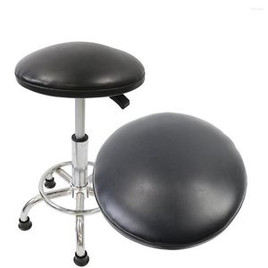 Almohada QXR taburete de bar asiento negro PU cuero suave laboratorio muebles ESD antiestático pieza de repuesto