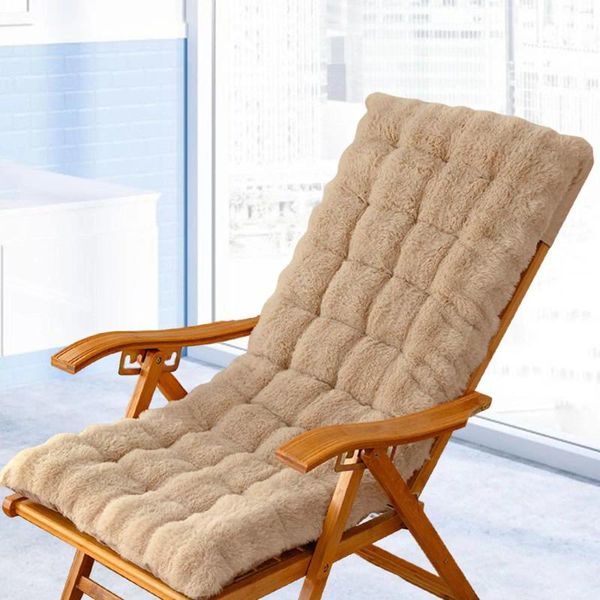 Oreiller inclinable non glisser le dos en peluche de chaise à bascule épaisse confortable pour