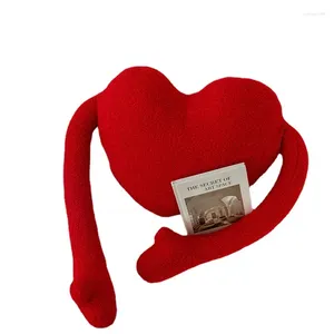 Kussen rood hart vorm word met arm dubbele persoon bed kussen kussen meisje huisdecoratie kussens bruiloftliefhebbers cadeau