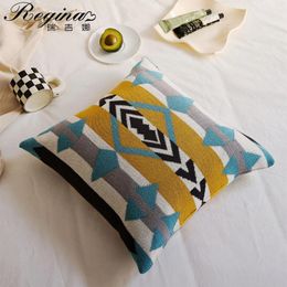 Pillow Regina Brand Bohemian magnifique couverture de coton en coton respirant doux en tricot à la maison canapé-lit chic