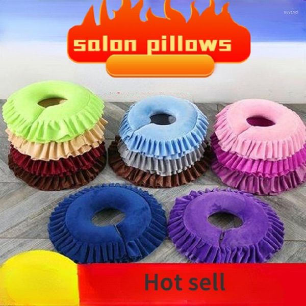 Almohada extraíble masaje facial dormir pecho pies almohadas para salón de belleza SPA herramienta flor forma cama