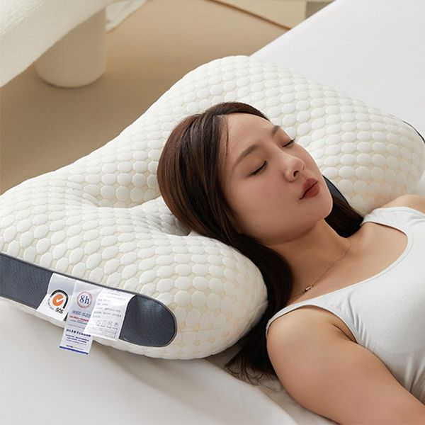 Reparación de almohadas masaje Cervical ortopédico para dormir cama soporte para el cuello cojín almohadas dormitorio el decoración del hogar 230615