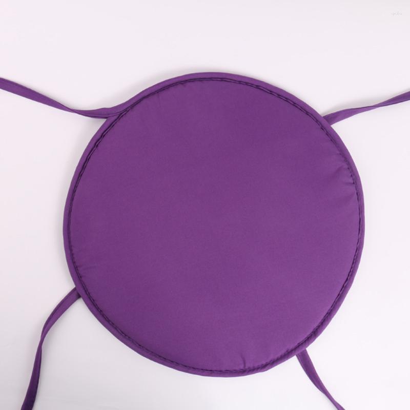 Purple Round Chairs Sponge Stool purple changing pad cover with Rope Ties - 30CM Slipcover for Home, School, and Restaurant Use
