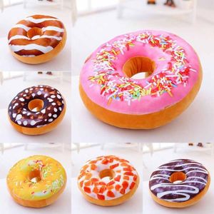 Kussen Ronde Chocolade Donut 40x40cm Voor Stoel Bank Autostoel Kussen Kussensloop Decoratief Decor Kinderen Mat Case kerstcadeau3240