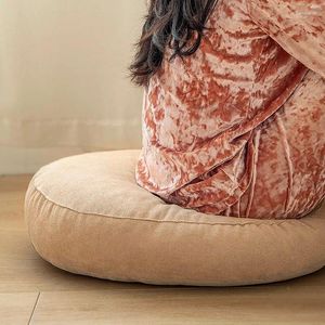 Oreiller rond poouf tatami sol tampon de siège souple jet de chaise de canapé à la maison tapis de méditation yoga