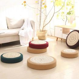 Kussensronde stoel handgeweven milieuvriendelijke vloer gevoerde zitmat voor kamer geen geur huidvriendelijke rietje