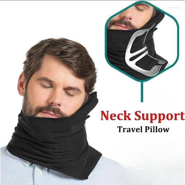 Almohada Frotando El Cuello Suave Para Apoyar El Viaje En Avión, El Coche, Dormir De Lado, Oficina, Negocios