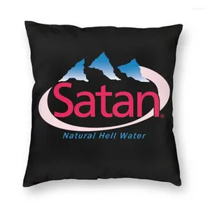 Oreiller Satan Natural Hell Eau Unisexe Tee graphique Tumblr Fashion Fashion Men de drôle de couverture SOFA DÉCOR INDÉRITÉ Square 40x40