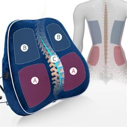 Kussenstoelstoel Therfschuim winter verstelbare warmte zacht ademende lumbale wervelkolom ondersteuning pijngeliefmat