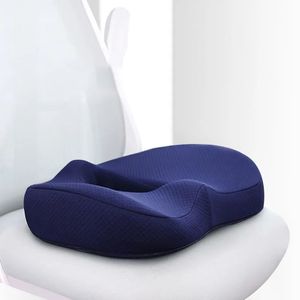 Pillow Seat Cushion Pillow Memory Foam Pad Back Pain Relief Contoured Posture Corrector for Car and Wheelchair Office Desk Chair TJ8470 231021
