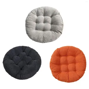 Coussin de siège circulaire rempli de coton PP doux, tapis d'assise décoratif polyvalent pour lits et canapés