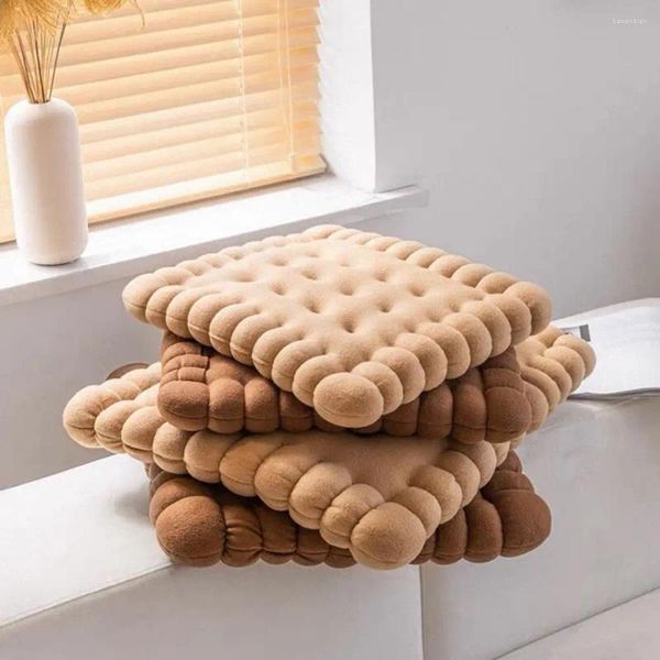 Asiento de almohada textura suave aplicación ancha de polipropileno en forma de cookie suministros de suministros para el hogar