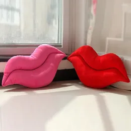 Oreiller Sexy Red Lip Big Soft and Cute Creative Plush Novelty Fay pour la fête des mères Valentin's Cadeaux