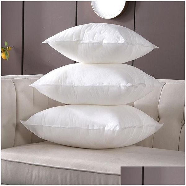 Travesseiro de seda algodão não tecido PP Core Drop Delivery Home Garden Têxteis Suprimentos de cama DHTM5