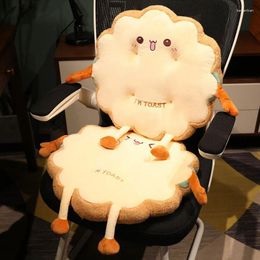 Kussensimulatie brood toast gevulde traagschuim gesneden voedselstoel decor stoel kantoor student pad
