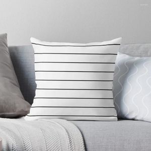 Kussen Skinny Stripe ((zwart op wit)) Gooi de plaid sofa covercase