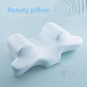 Kussen Sleeping Sleeping Beauty Kussen Antiwrinkle Neck Protection Sleep Therft Meng Kussen Comfortabele zachte huidverzorging Beddengoed Cool Face Pillow