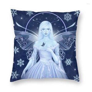 Pillow Snow Butterfly Fairy Throw Case Home Decorative Custom Fantasy Girl Wings Cover 45x45 PhewCover pour canapé