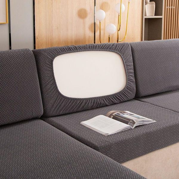 Funda de almohada para sofá, sábana ajustada, cubierta de rejilla Diagonal gruesa, cuatro estaciones, Universal, sencilla, moderna, antideslizante, combinación de tela