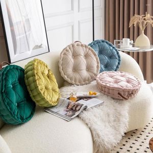 Almohada para sofá con mango resistente, súper suave, gruesa, redonda, para balcón, asientos en el suelo, suministros para el hogar