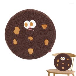 Oreiller chaise douce Cookie Forme de biscuit rond Souge de mousse de mousse Produits de décoration pour le salon Car voiture