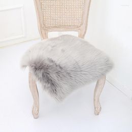 Oreiller doux moelleux housse de chaise coussin de siège tapis en peluche fourrure tapis tapis adapté au salon salle à manger chambre étude