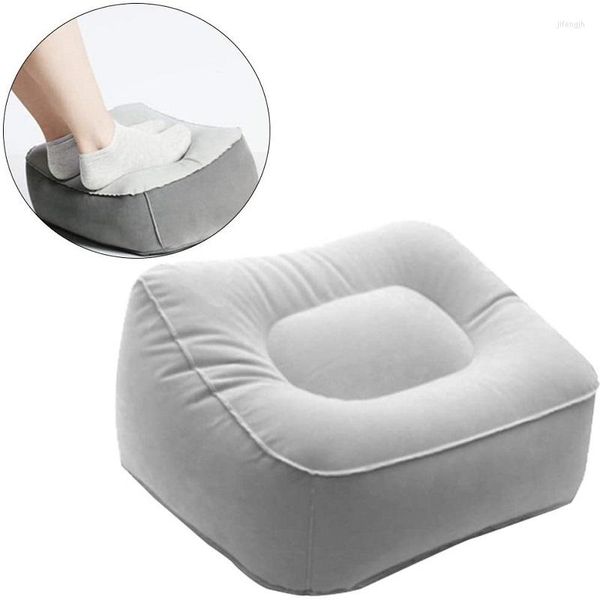 Oreiller repose-pieds gonflable en PVC, repose-pieds doux, voyage aérien, bureau, maison, outil de relaxation des pieds