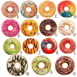 Kussen Zacht Pluche Gevulde Seat Pad Zoete Donut Voedingsmiddelen Kussenhoes Case Speelgoed Home Deco Poszewka Dekoracyjna Decoratie