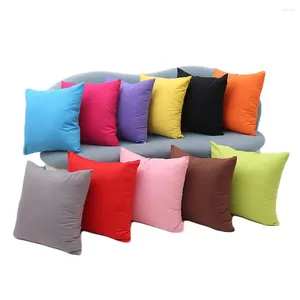 Kussen vaste kleuromslag eenvoudige snoepworpkoffer voor sofa home decoratieve kussensloopauto stoel