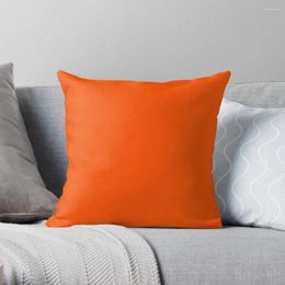 Oreiller solide ordinaire international orange - sur 100 nuances d'Ozcushions lancer Noël pour la maison