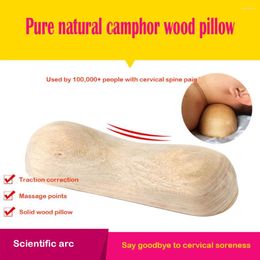 Almohada Cervical De Madera Maciza Natural Para Reparar La Fisioterapia Del Cuello De La Columna Vertebral Para Ayudar A Dormir Madera Dura