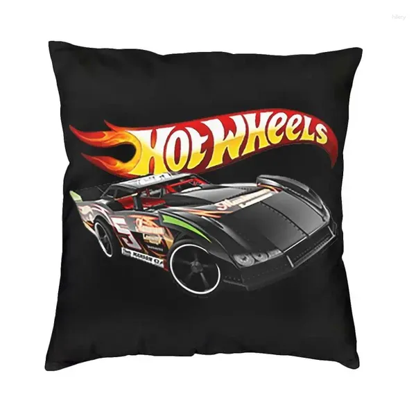Pillow Sport Car Wheels Covers 45x45 Étui à lancer de course classique doux pour le canapé carré de taie d'oreiller décoration de chambre à coucher