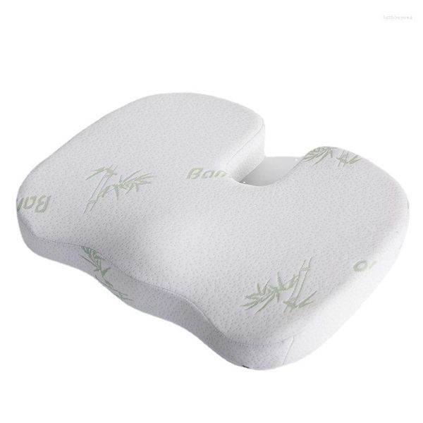 Almohada Spring Back Conjunto de soporte lumbar Oficina en casa Silla de cuidado de la salud Respaldo del asiento de espuma viscoelástica de fibra de bambú